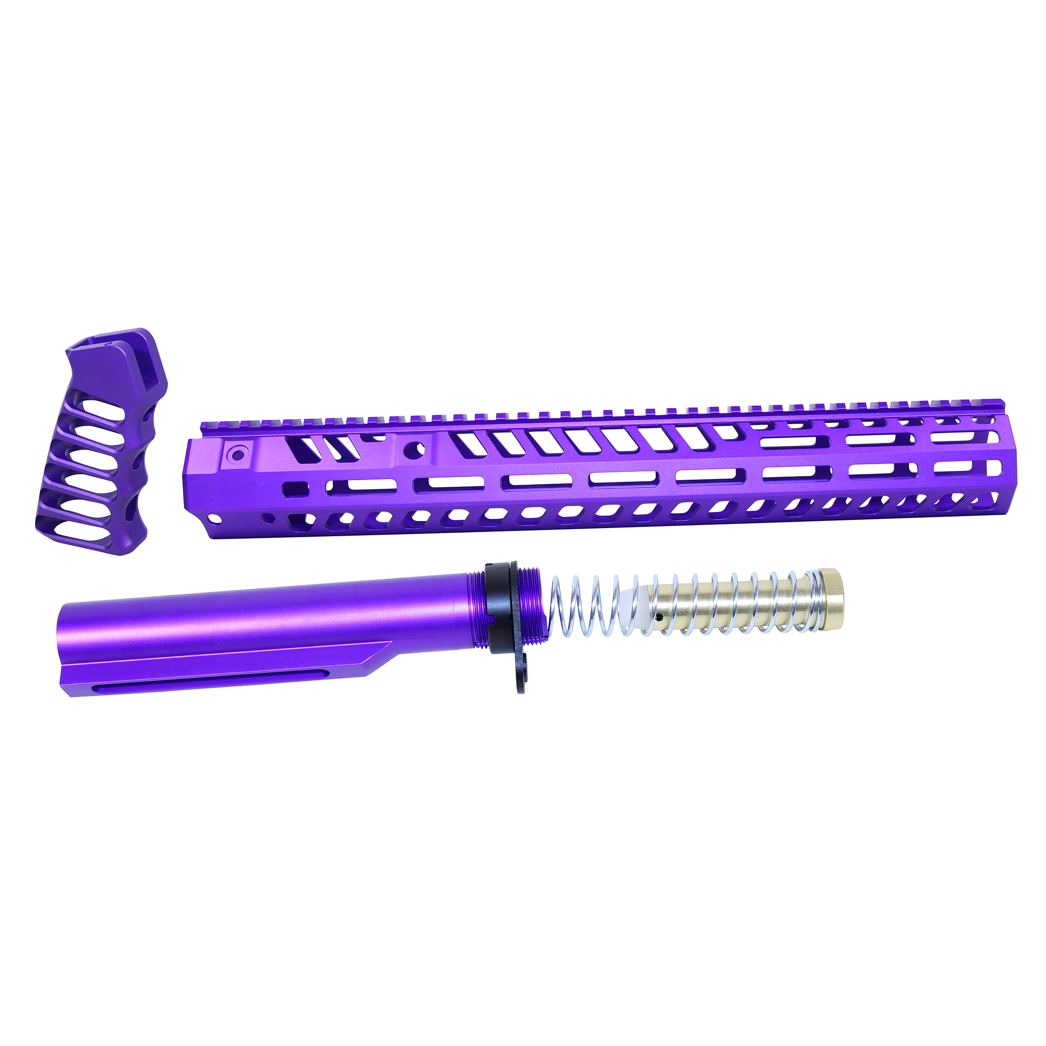 AR-15 15" Socom Series Build Kit (Anodized Royal Purple)