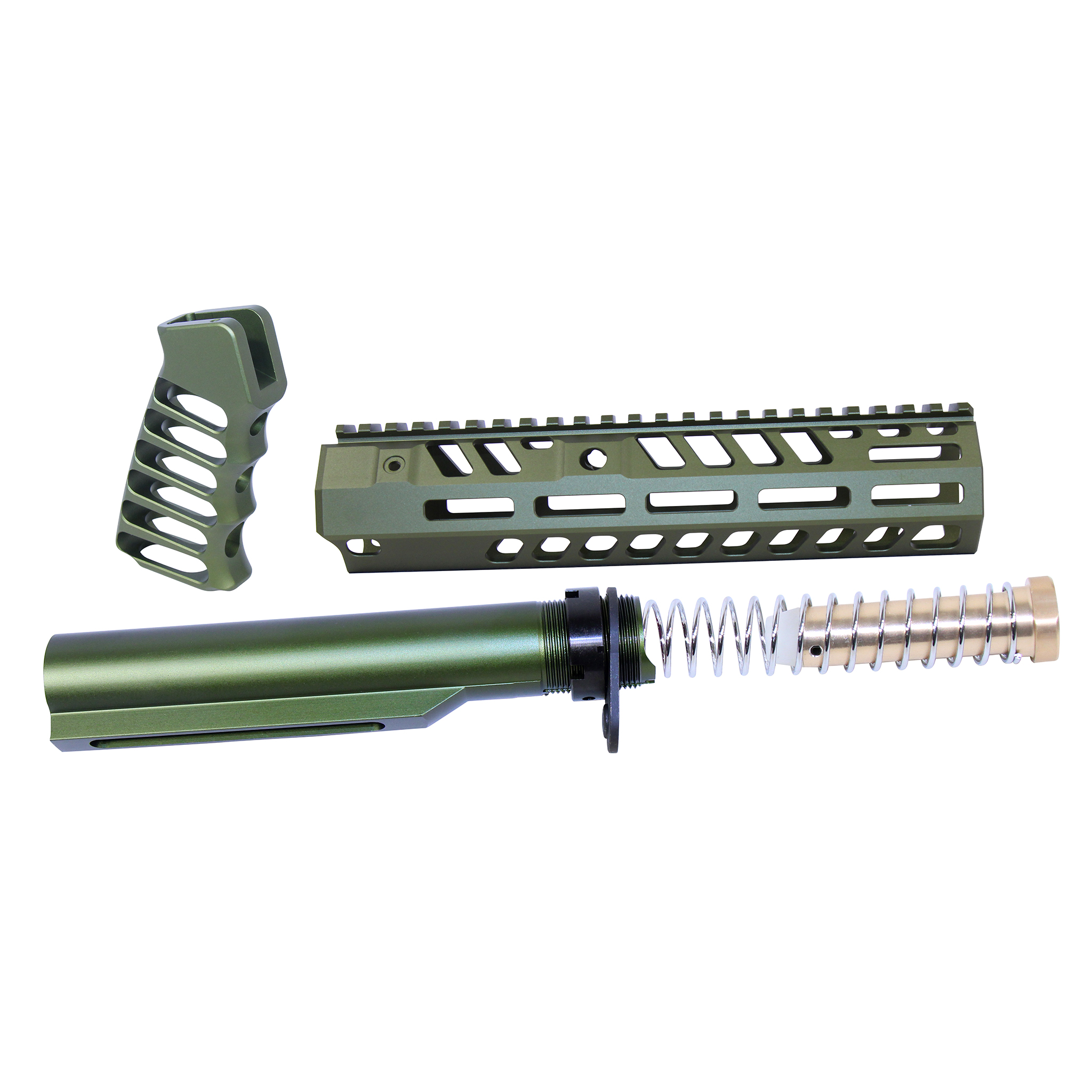 AR-15 9" Socom Series Build Kit (Anodized Green)