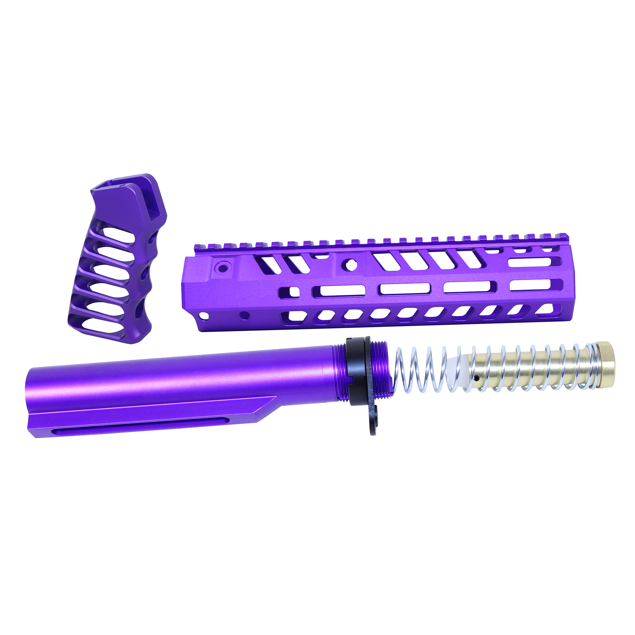 AR-15 9" Socom Series Build Kit (Anodized Royal Purple)